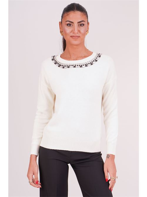 Maglia in viscosa Love To Love by Gai Mattiolo | LT541PANNA